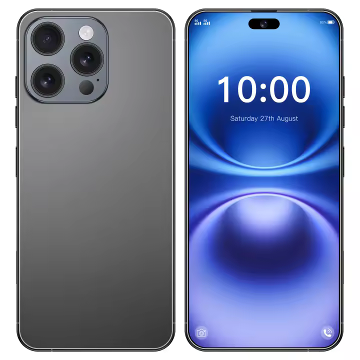 2025 nuevo teléfono inteligente i16 Pro Max pantalla HD de 7,3 pulgadas cámara de 72MP + 108MP Snapdragon 8 Gen 3 8000mAh 5G Dual SIM desbloqueo teléfono - 1