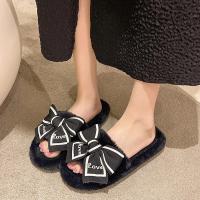 Zapatillas de Encaje para el Hogar Suaves y Elegantes Plataforma de Peluche con Diseño de Amor - details 5