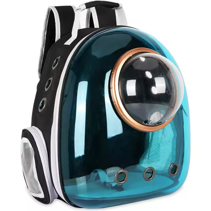 Mochila Espacial para Mascotas Transparente, Transpirable, Resistente al Calor - 1