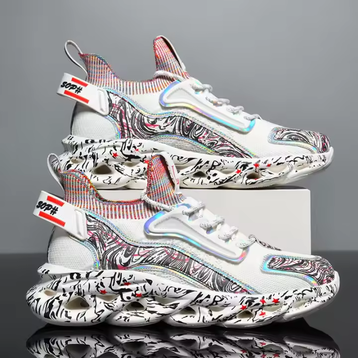 Zapatos de hombre, zapatillas de deporte informales para hombre, tenis, zapatos de lujo, zapatos de entrenamiento para carreras, zapatos transpirables, mocasines de moda, zapatos para correr para hombre - 1