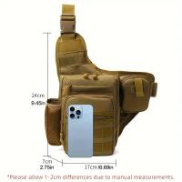 Bolsa de Escalada de Camping Bolsillo de Pecho Táctico para Hombres Ideal para Ciclismo, Senderismo, Viajes al Aire Libre Bolsa de Cintura para Pesca - details 0