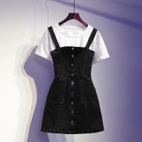Vestido de mezclilla para mujer Falda con tirantes delgada en la cintura - details 26