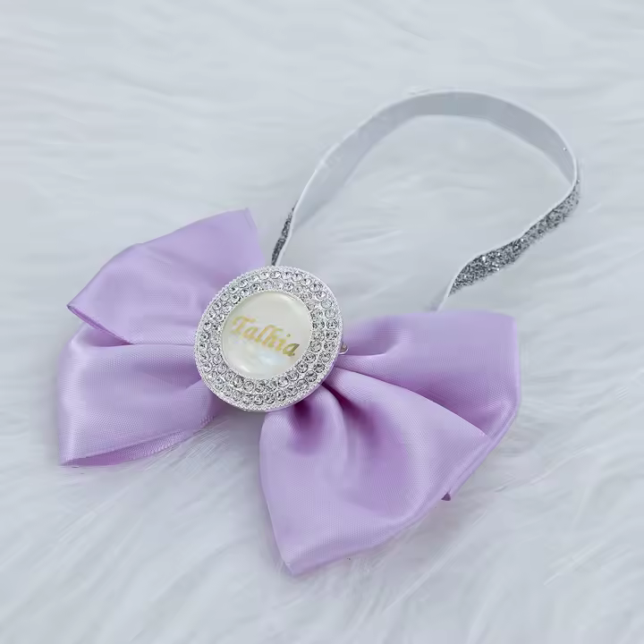 MIYOCAR-Diadema roja ostentosa personalizada para bebé, 13 colores, estilo princesa, regalo único - 1
