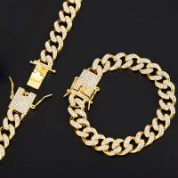 Collar de cadena para perro con diamantes de imitación, Collar de Metal de oro fuerte con eslabones cubanos, Collar de lujo con diamantes para cachorro y gato, accesorios de joyería para perro - details 10