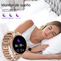 Reloj inteligente de moda con incrustaciones de diamantes para mujer, pulsera con llamadas bluetooth - details 2