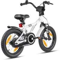 Bicicleta niño 4 años Bicicleta niña 4-6 años 14 Pulgadas Bici niños - Infantil con Pedales ruedines y Freno contrapedal Blanco - details 8