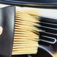 Aire acondicionado fuera de tendencia cepillo para polvo Aire acondicionado automotriz fuera de tendencia cepillo Detalles del coche limpieza de espacios Cepillo capilar suave - details 3