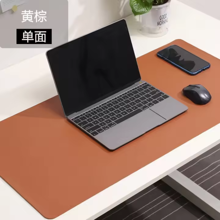Alfombrilla de ratón portátil, alfombrilla de ratón grande para juegos, impermeable y antideslizante, alfombrilla de escritorio de gamuza PU, alfombrilla de teclado de com****dora - 1
