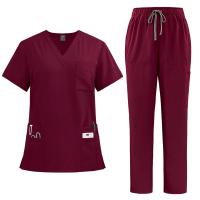 Uniformes médicos de enfermería de alta calidad, uniformes de enfermeras de clínica dental de belleza para mascotas unisex, conjuntos de batas multicolores para hombres - details 13