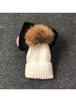 Gorro de invierno con pompones de piel para mujer, gorro de invierno para mujer y niña, gorros tejidos, gorro grueso para mujer - details 3