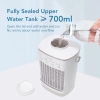 Pequeño ventilador eléctrico con agua y hielo, ventilador de aire acondicionado para oficina, refrigeración, ventilador de aire acondicionado portátil, mini ventilador de escritorio - details 1