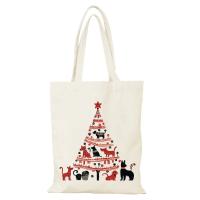 Bolsa de Lona con Estampado Bolsa de Mano Ecológica para Mujeres Bolsa de Cruze para Hombres en Navidad y Año Nuevo - details 8