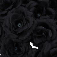 Flor de seda Artificial Rosa Negra para fiesta, boda, casa, oficina, decoración de jardín, bricolaje, 20 piezas - details 7