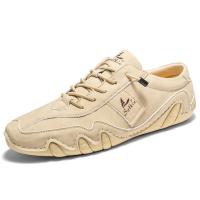 Zapatos informales de cuero hechos a mano para hombre, zapatillas con cordones, mocasines transpirables, suaves, planos, para conducir - details 38