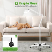 Luz LED de aumento con abrazadera Base y brazo giratorio, lámpara de aumento ajustable, 24 W, 120 LED, 8 aumentos - details 6