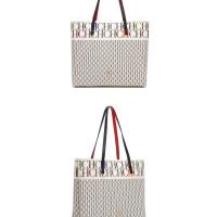 Bolso de hombro de cuero con letra CH para mujer, bolso de gran capacidad, resistente, elegante, informal, a la moda, con Base, mochila de lujo de alta gama - details 24