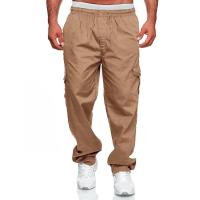 Jerseys rectos con múltiples bolsillos para hombre, pantalones casuales, pantalones Fiess - details 8