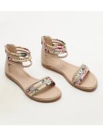 Sandalias planas romanas 2025, nuevas sandalias casuales de moda para mujer, para vacaciones, viajes, playa con flores. - details 1