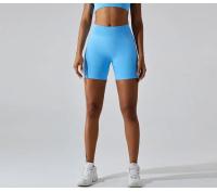 Pantalones cortos de Yoga sin costuras para mujer, mallas deportivas transpirables de secado rápido, de cintura alta, para entrenamiento y gimnasio - details 16