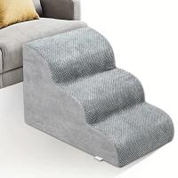 Non-Slip Foam Dog Ramps Friendly Machine Washable Slope Dog Steps Easy Install Detachable Pet Climbing Ladder Sofa - details 5