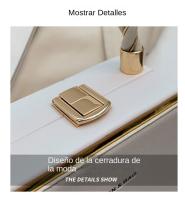 Bolso blanco de alta gama para mujer, nuevo bolso de caja de moda, bolso cruzado con cadena de moda Primavera/Verano - details 2