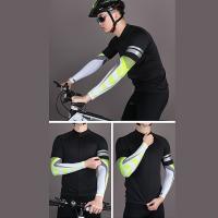 Guantes de brazo negros para hombre - Protector solar, transpirable para ciclismo y deportes al aire libre, manga para motocicleta, conducción y pesca, material de poliéster, equipo deportivo al aire libre |   Guantes de brazo elegantes |   Guantes de bra - details 7