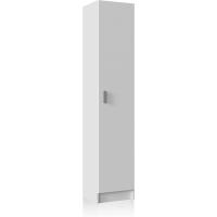 Armario Multiusos, 1 Puerta, Color Blanco, Medidas: 37 cm (Largo) x 180 cm (Alto) x 37 cm (Fondo) - details 4