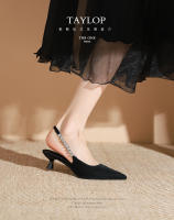 Xiaoxiangfeng-correa de cadena puntiaguda, tacón medio, zapatos individuales - details 2