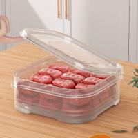 Caja de conservación de alimentos para carne de calidad alimentaria, recipiente de plástico para frutas y verduras de 350ml, contenedores de almacenamiento de alimentos sellados apilables, Dumpling - details 5
