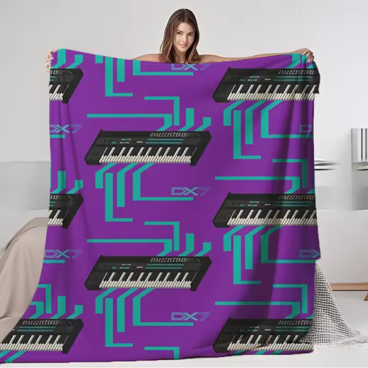 Manta de Franela Contemporánea Chic Abrigo de Cama de Unicornio Rosa Super Fresco - 1