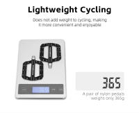 ROCKBROS-pedales de nailon para bicicleta de montaña, plataforma grande, antideslizante, ligero, 9/16 pulgadas - details 4