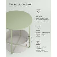 Mesa Lateral Redonda Moderna Espaciosa para Sala de Estar, Dormitorio, Mesita de Noche - details 57