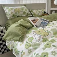 Juego de Ropa de Cama para Niños con Estampado de Dibujos Animados Súper Lindo Funda de Edredón Sábana Plana Funda de Almohada Suave Textil para Dormitorio - details 9