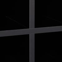 relaxdays Botellero Grande para 22 Botellas Vino, Mueble Bar, De Pie, Tablero Aglomerado, 1 Ud, 96x63x35 cm, Negro, Fibras - details 7