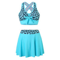 Bikini con falda de cintura alta para mujer, traje de baño con estampado Floral, ropa de playa 38, 36, 34, 32 - details 1