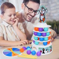 Juego de mesa de bola de esquí de pingüino para niños, juguetes apilables, juegos familiares de equilibrio - details 1