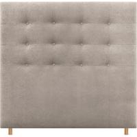Cabecero Capitoné hasta el Suelo Cabezal 8cm tapizado Tela y Polipiel para Cama Dormitorio (160x120cm (150/160), Tela Beige) - details 1