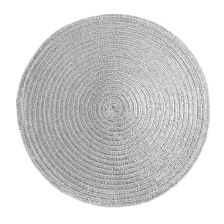 Manteles de Comedor Tejidos Blancos 6PCS Aislantes de Calor Antideslizantes Lavables para Cena de Navidad - 1