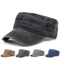 Gorras y sombrero lavados clásicos Vintage con parte superior plana para hombre, gorra ajustable ajustada más gruesa, sombreros militares cálidos de invierno para hombres - details 0