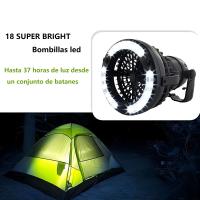Luz de ventilador de camping multifuncional Tienda colgante plegable Camping 18 LED Rotación de 180 grados Luz de ventilador de camping ligera para viajes al aire libre - details 6