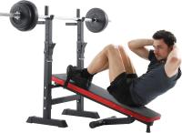 Banco de Musculación Plegable Ajustable Soporte de Barras para Mano a Mano y Estación de Dips - details 5