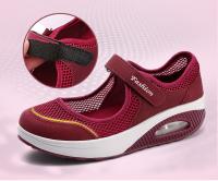 Mocasines de plataforma para mujer, zapatillas cómodas sin cordones, zapatos ligeros para caminar, gris, trabajo, mecedoras largas horas - details 4