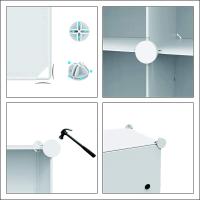 Armario Modular Portátil de 20 Compartimentos Guardarropa para Dormitorio con Barra para Colgar Ropa Compartimentos Más Profundos Aptos para Perchas - details 17