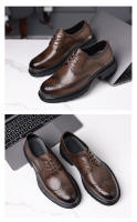 Nuevos Zapatos de Cuero para Hombres Zapatos Formales Marrones Estilo Británico - details 12