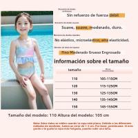 Traje de baño de sirena para niños, traje de actuación de vestido de princesa para niñas grandes, medianas y pequeñas, traje de baño de bikini dividido para mujeres de tres piezas - details 1