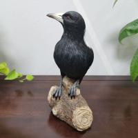Adorno de Urraca de simulación de resina, modelo de Urraca de dibujos animados, escultura artesanal creativa, miniaturas de animales, estatuilla para patio - details 4