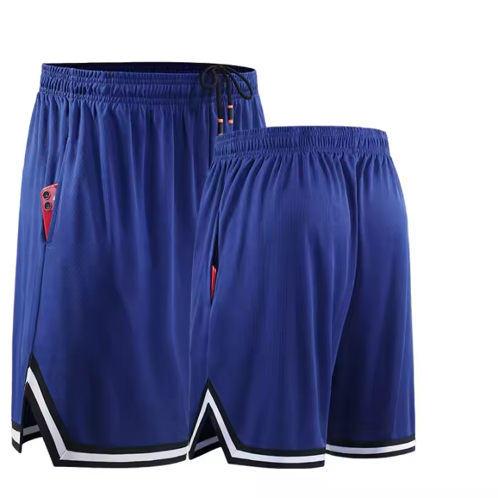 Pantalones de baloncesto americanos para hombre Verano Correr Fútbol Fitness Secado rápido Cómodo y holgado Tejido delgado - 1
