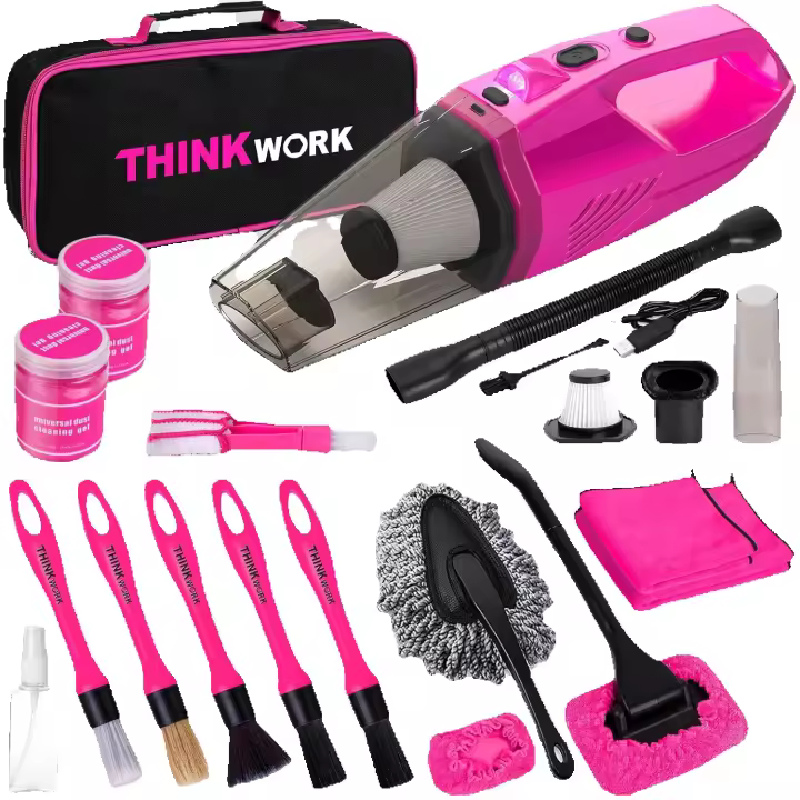 Aspiradora de Mano Inalámbrica Potente THINKWORK Portátil, 120W, 8000PA, Secado Húmedo, Filtro Hepa Lavable - 1