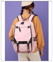 Mochila escolar de nailon para adolescentes, morral de viaje para estudiantes, a la moda - details 15