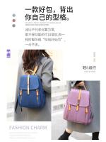 Mochila Oxford negra impermeable para mujer, bolso escolar antirrobo de gran capacidad, bolso de viaje, bolso de hombro - details 13